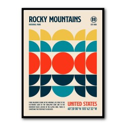Rocky Mountains National Park Travel Poster