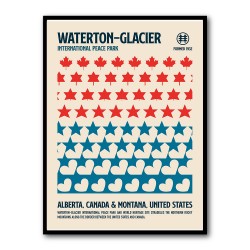 Waterton National Park Travel Poster