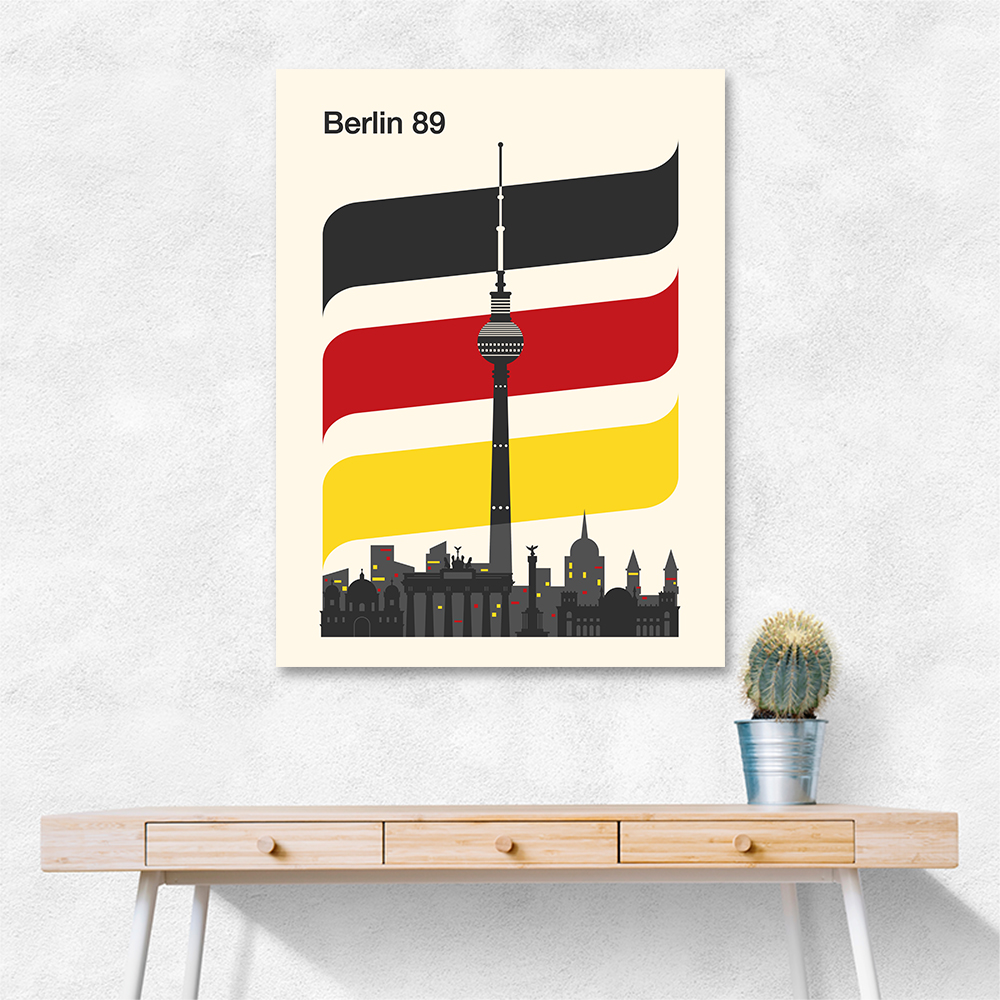 Berlin Retro Travel Print Berlin Retro Travel Print