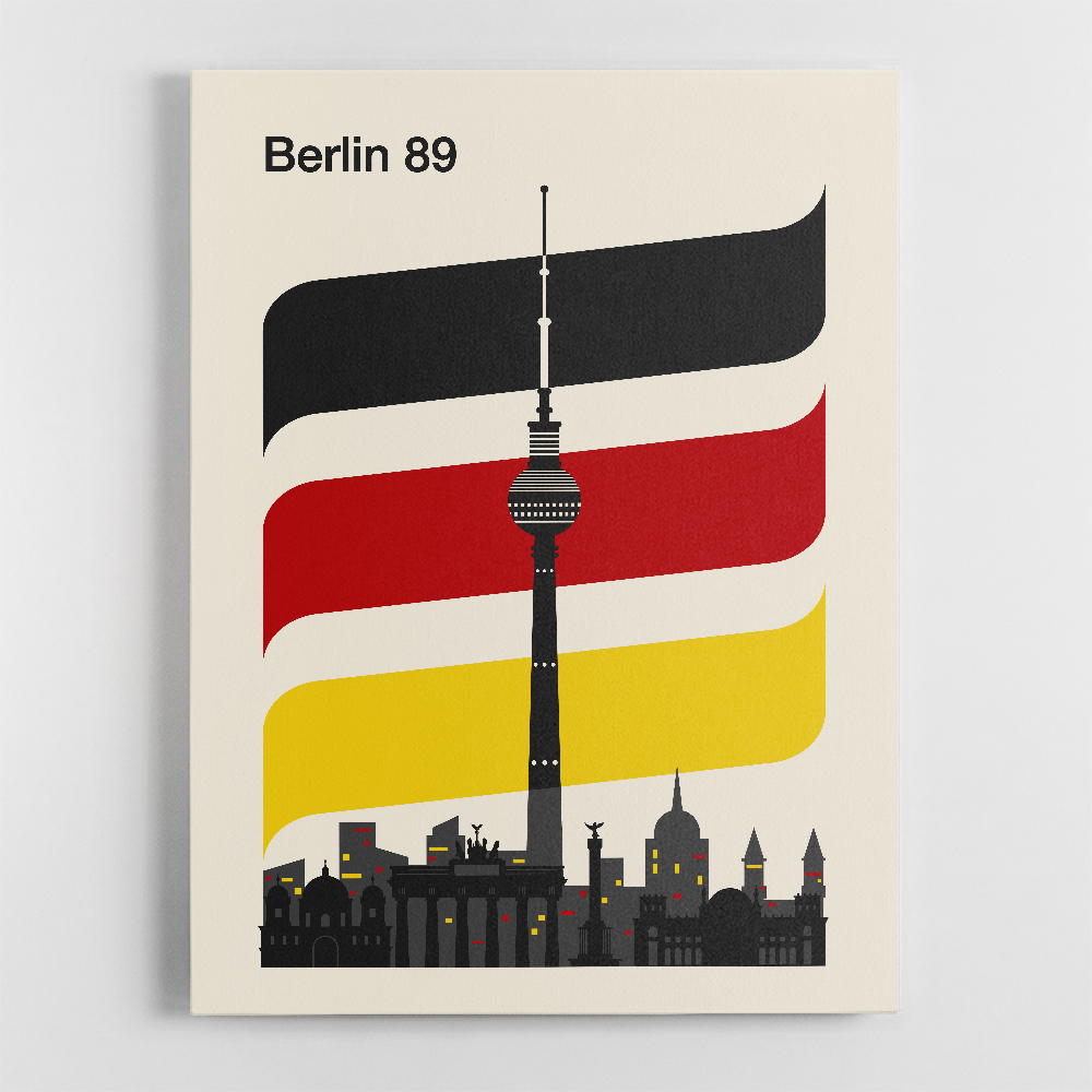 Berlin Retro Travel Print Berlin Retro Travel Print