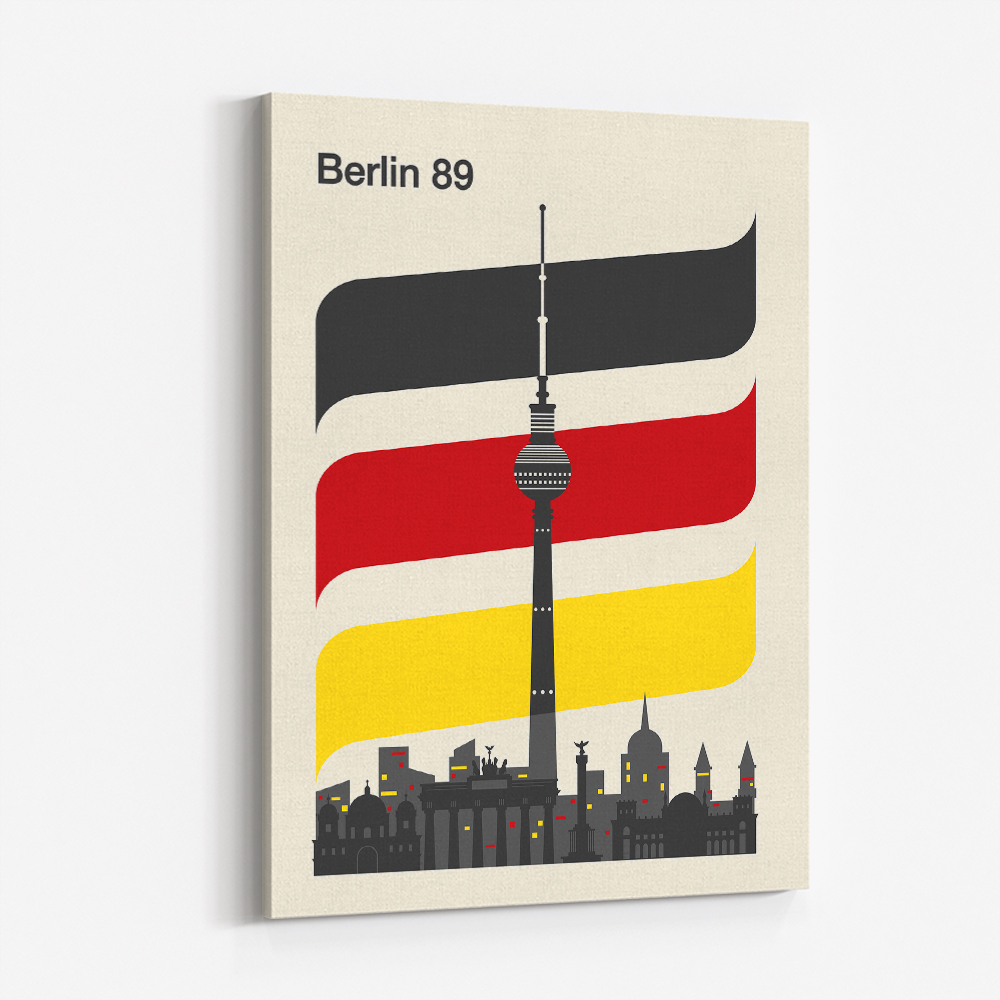 Berlin Retro Travel Print Berlin Retro Travel Print