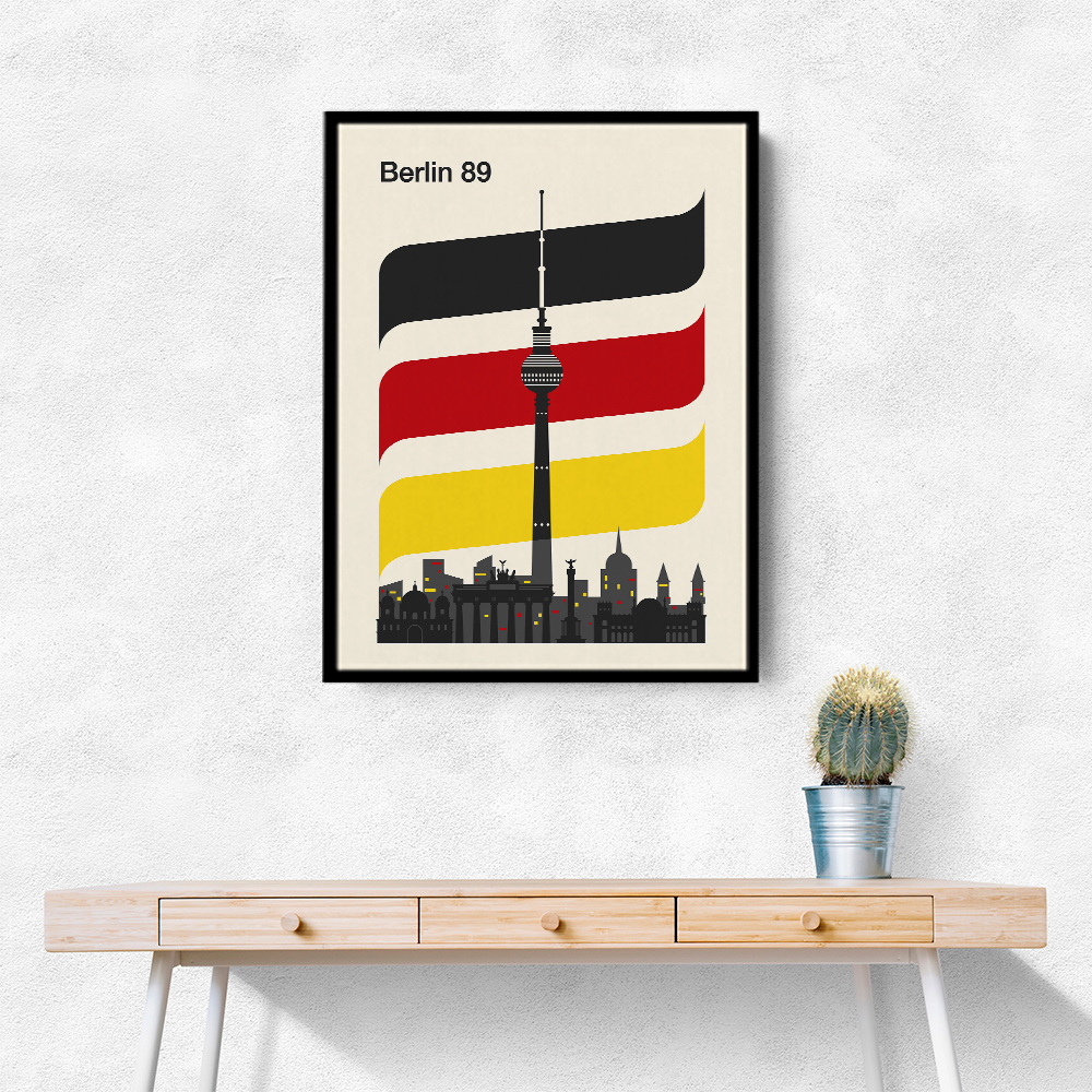 Berlin Retro Travel Print Berlin Retro Travel Print
