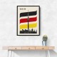 Berlin Retro Travel Print Berlin Retro Travel Print