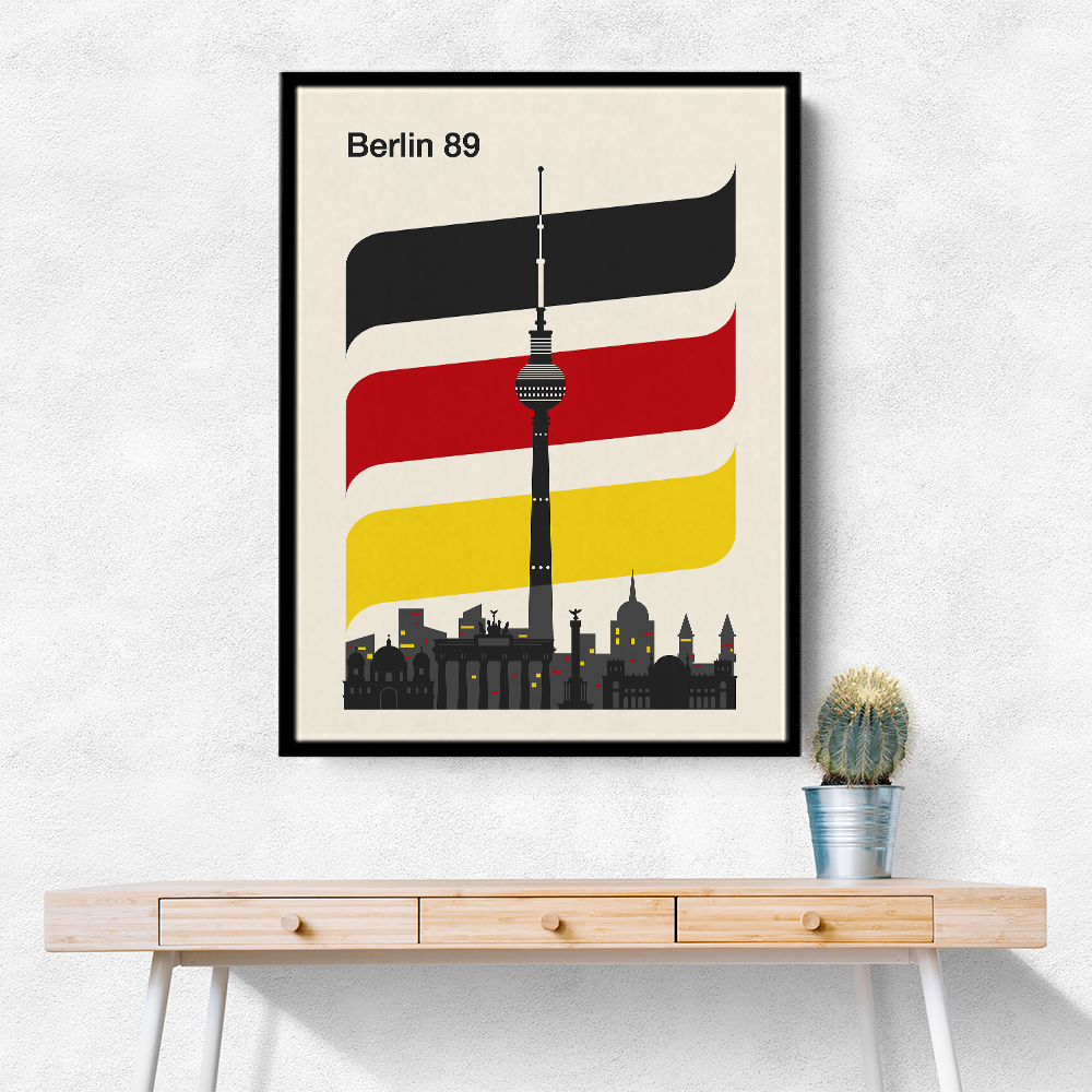 Berlin Retro Travel Print Berlin Retro Travel Print