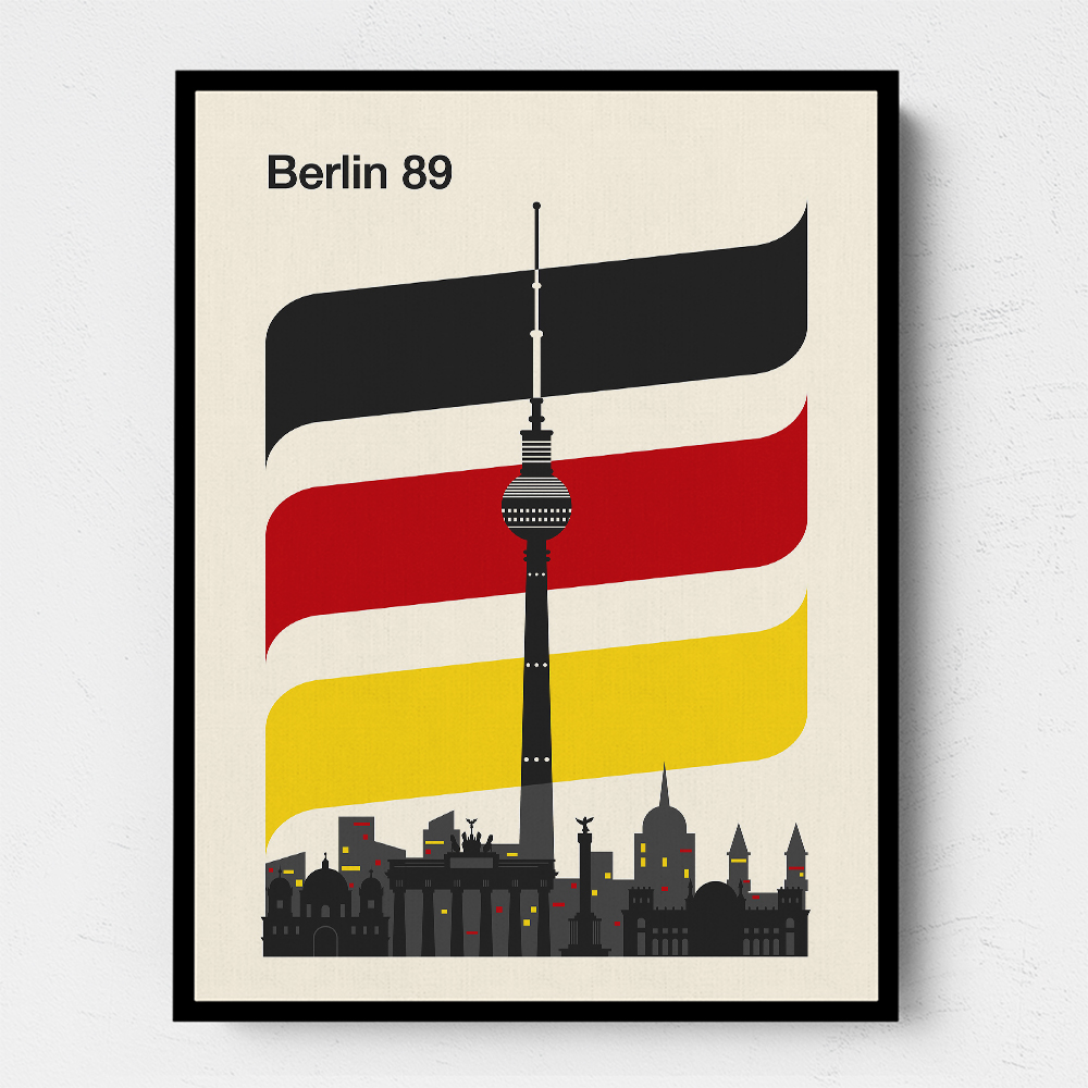 Berlin Retro Travel Print Berlin Retro Travel Print