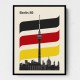 Berlin Retro Travel Print Berlin Retro Travel Print