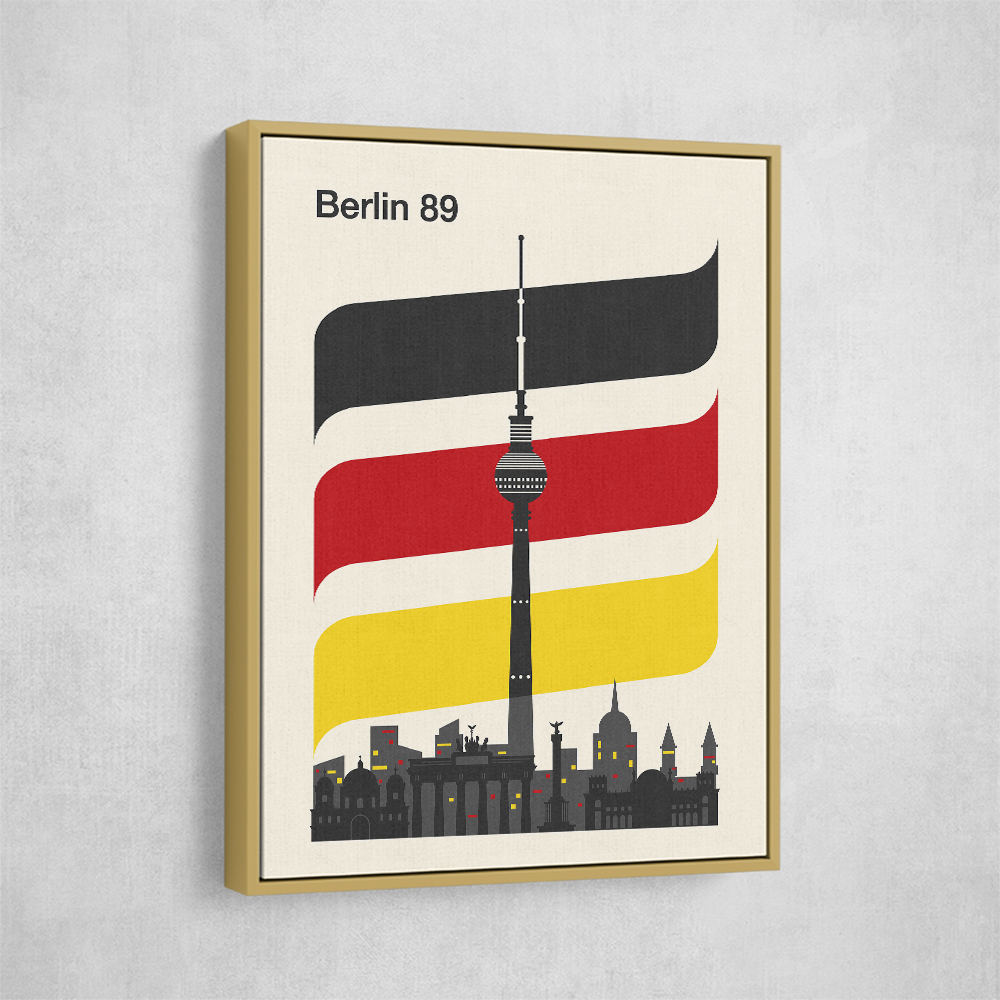 Berlin Retro Travel Print Berlin Retro Travel Print