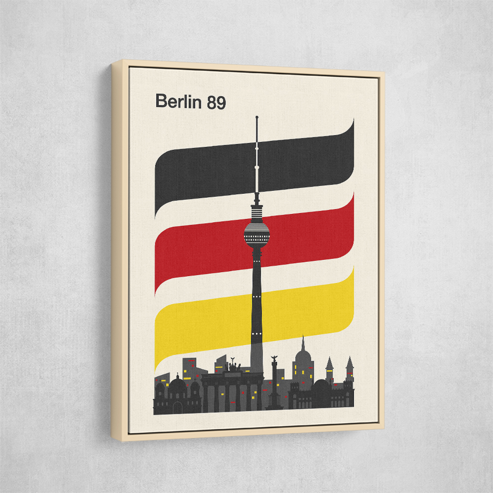 Berlin Retro Travel Print Berlin Retro Travel Print
