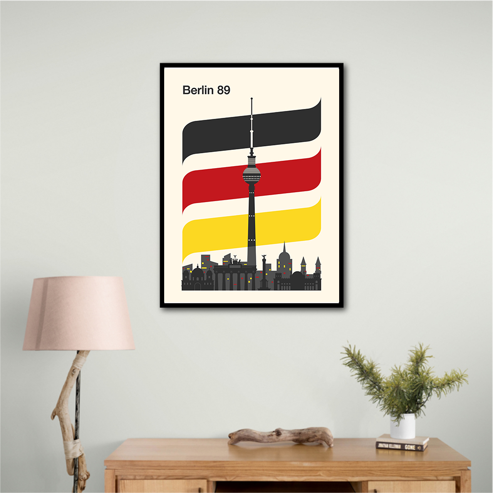 Berlin Retro Travel Print Berlin Retro Travel Print