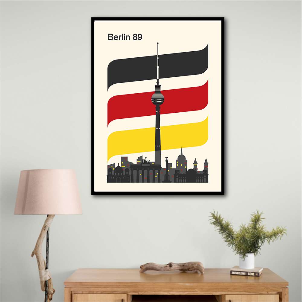 Berlin Retro Travel Print Berlin Retro Travel Print