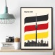 Berlin Retro Travel Print Berlin Retro Travel Print