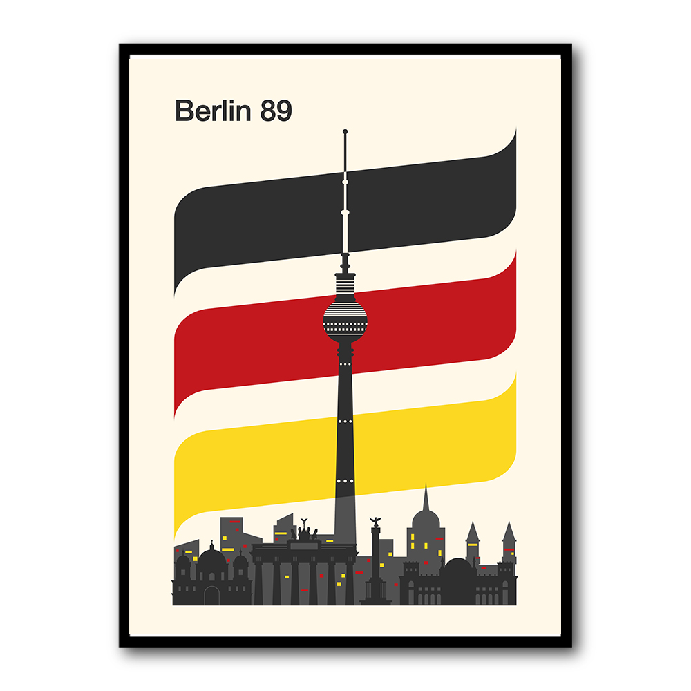 Berlin Retro Travel Print Berlin Retro Travel Print