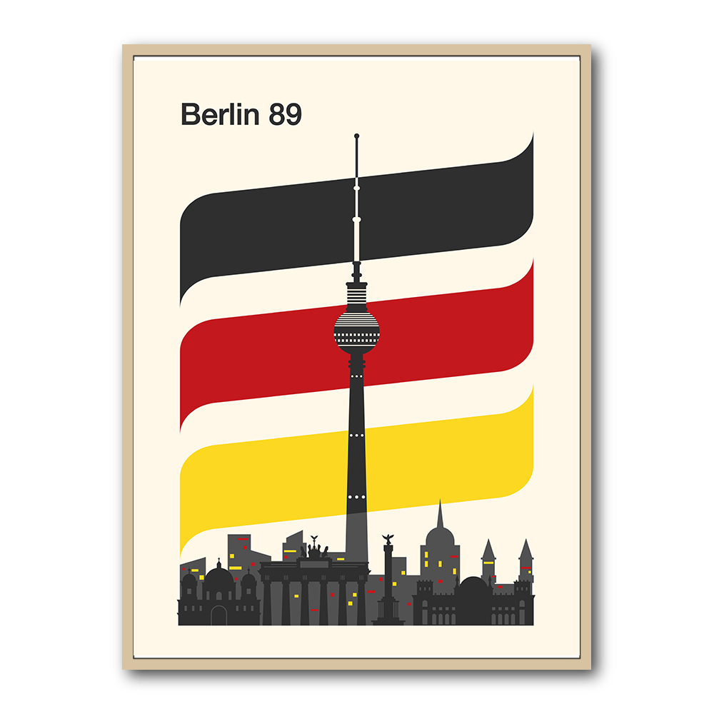 Berlin Retro Travel Print Berlin Retro Travel Print