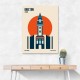 Brixton Tower Retro Travel Print