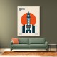 Brixton Tower Retro Travel Print