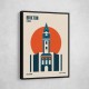 Brixton Tower Retro Travel Print