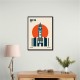 Brixton Tower Retro Travel Print