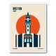 Brixton Tower Retro Travel Print