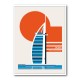 Dubai Burj Al Arab Minimalist Retro Travel Print