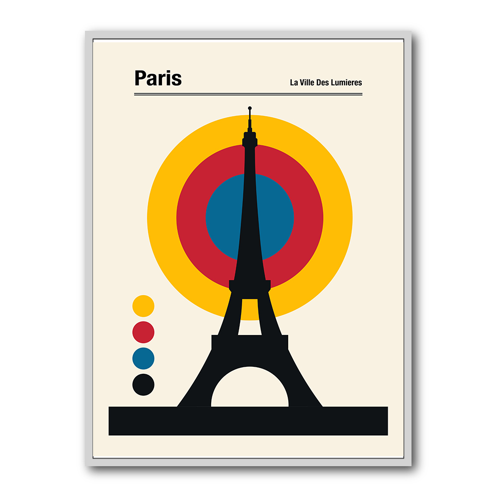 Paris Eiffel Tower Retro travel Print Paris Eiffel Tower Retro travel Print