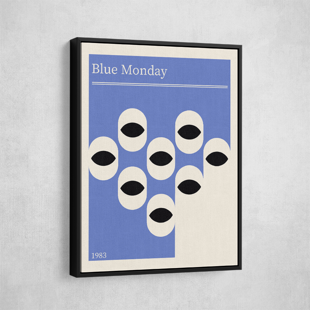 Blue Monday Abstract Retro