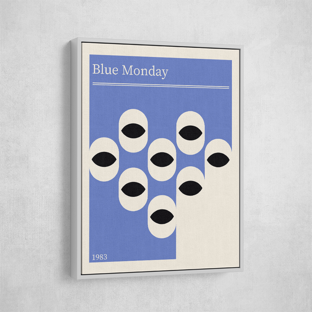 Blue Monday Abstract Retro