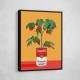 Campbells Soup Tomato Plant Retro Illustration