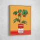 Campbells Soup Tomato Plant Retro Illustration