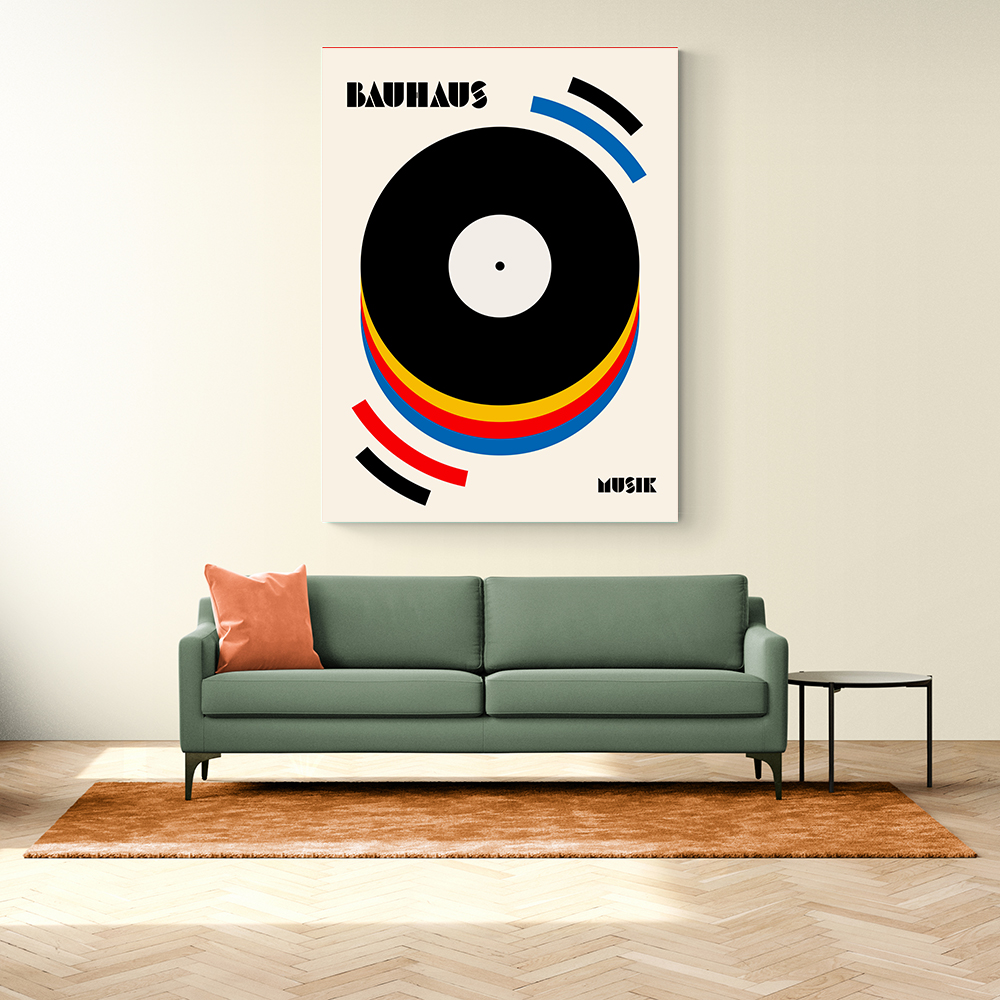 Bauhaus Musik Retro Illustration