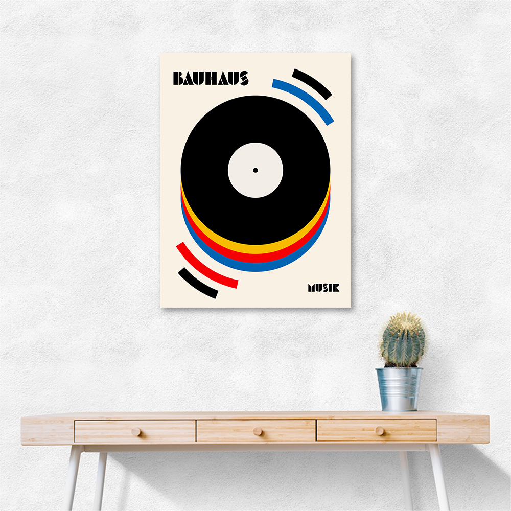 Bauhaus Musik Retro Illustration