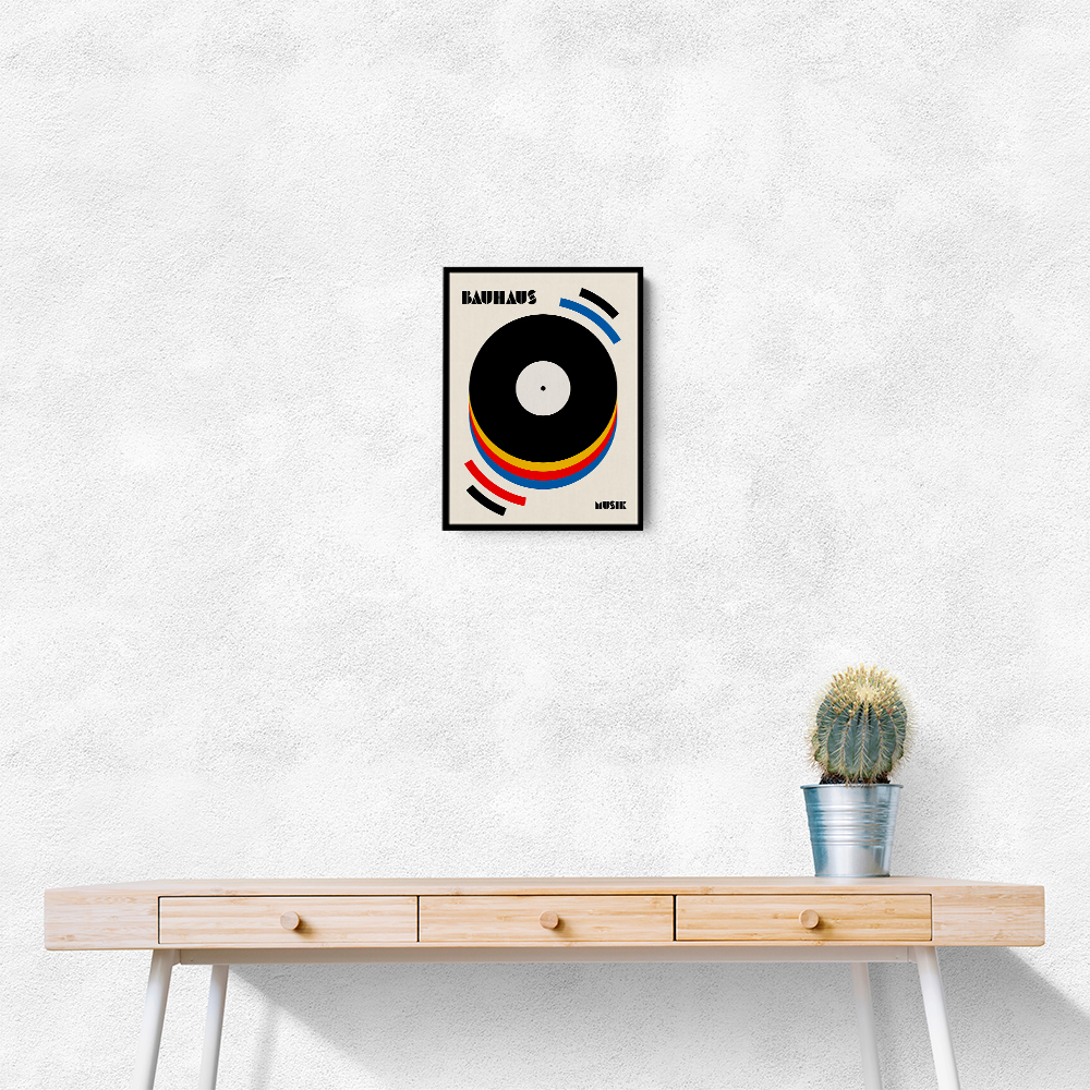 Bauhaus Musik Retro Illustration