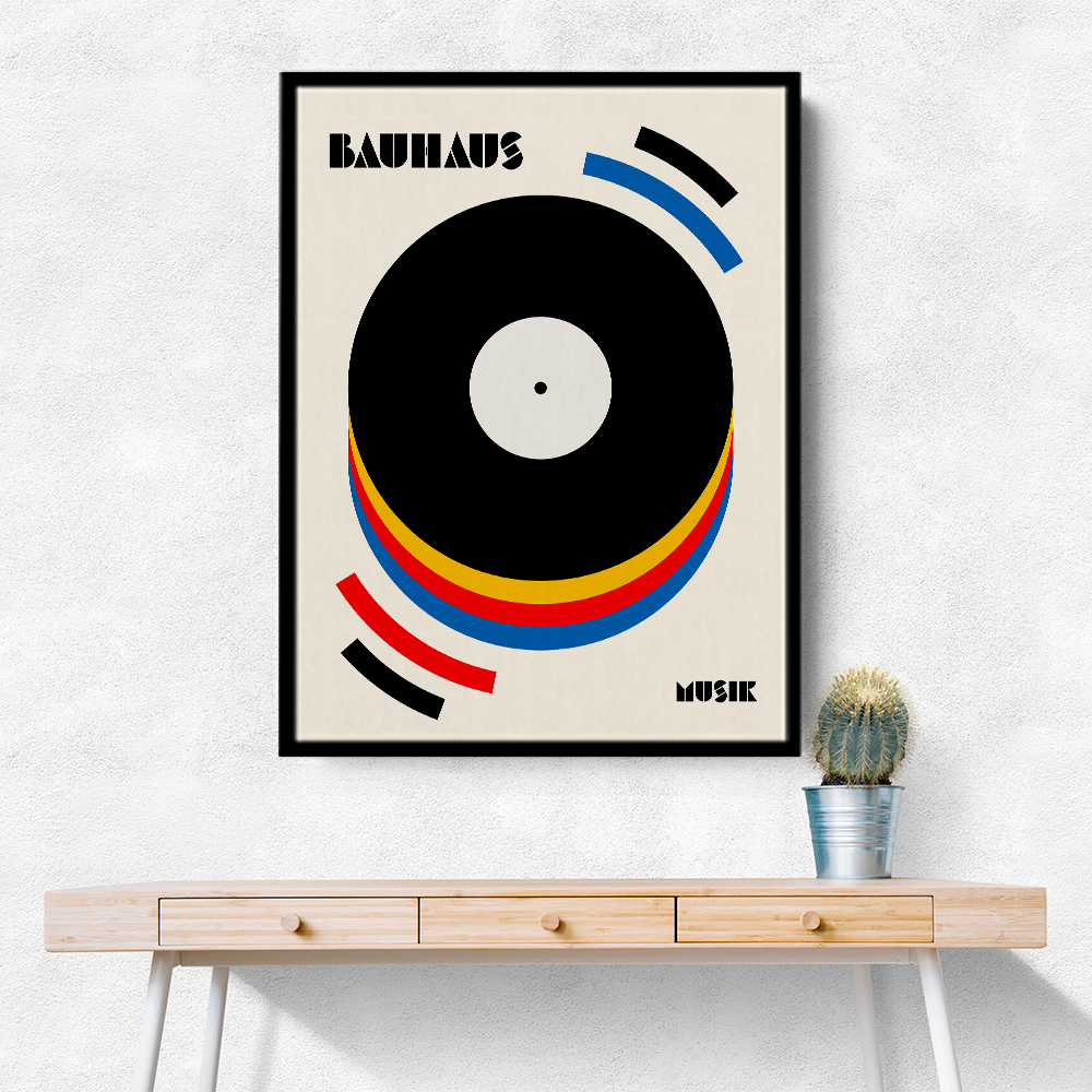 Bauhaus Musik Retro Illustration