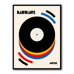 Bauhaus Musik Retro Illustration