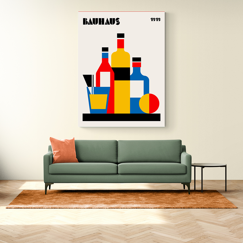 Bauhaus Wine Print