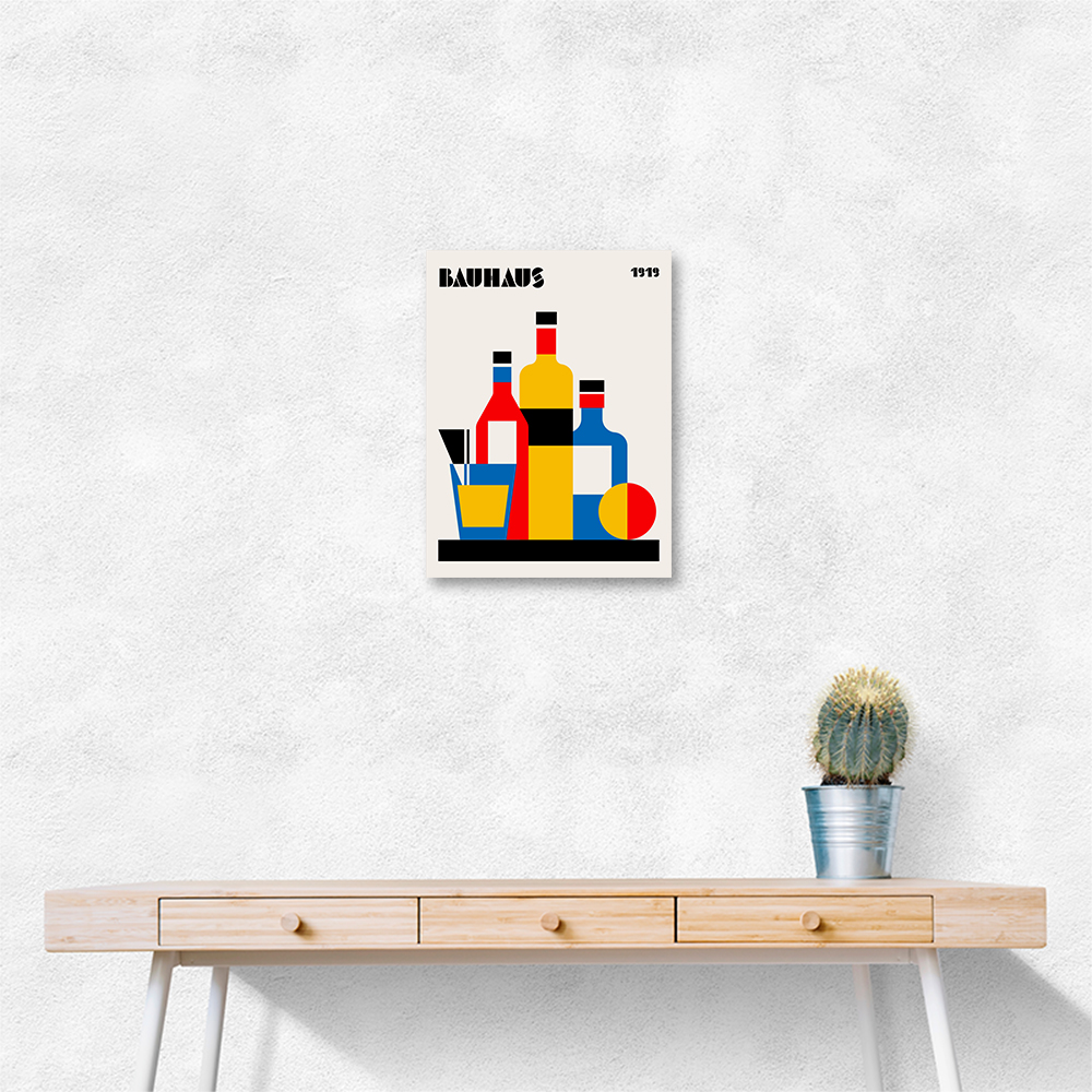 Bauhaus Wine Print