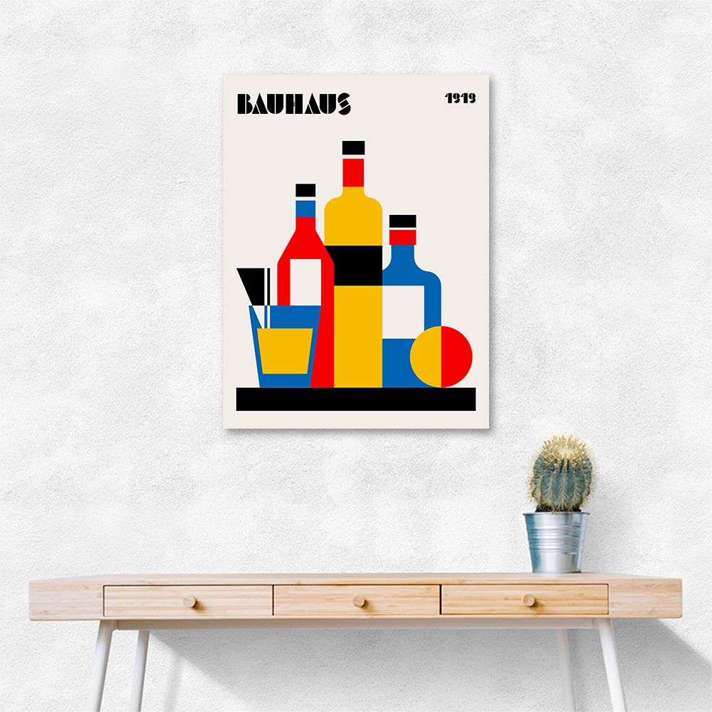 Bauhaus Wine Print