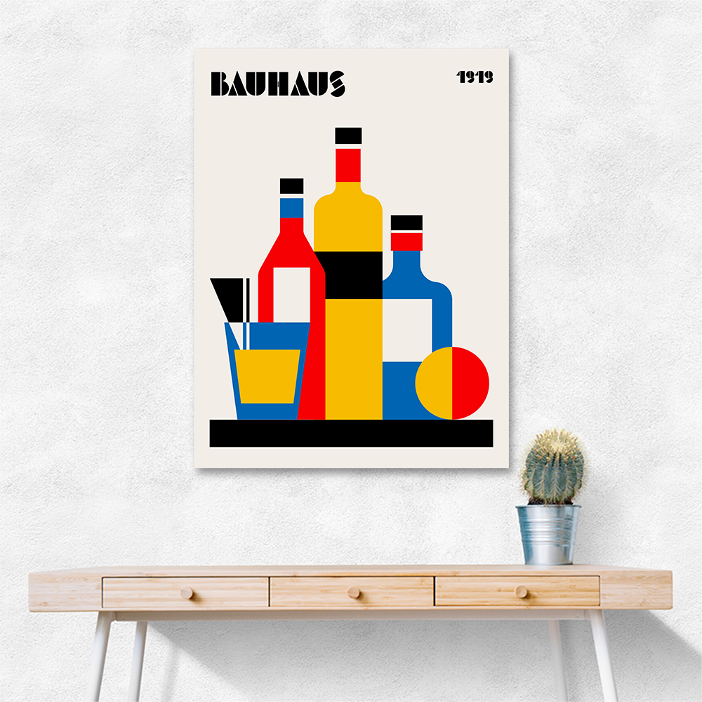 Bauhaus Wine Print