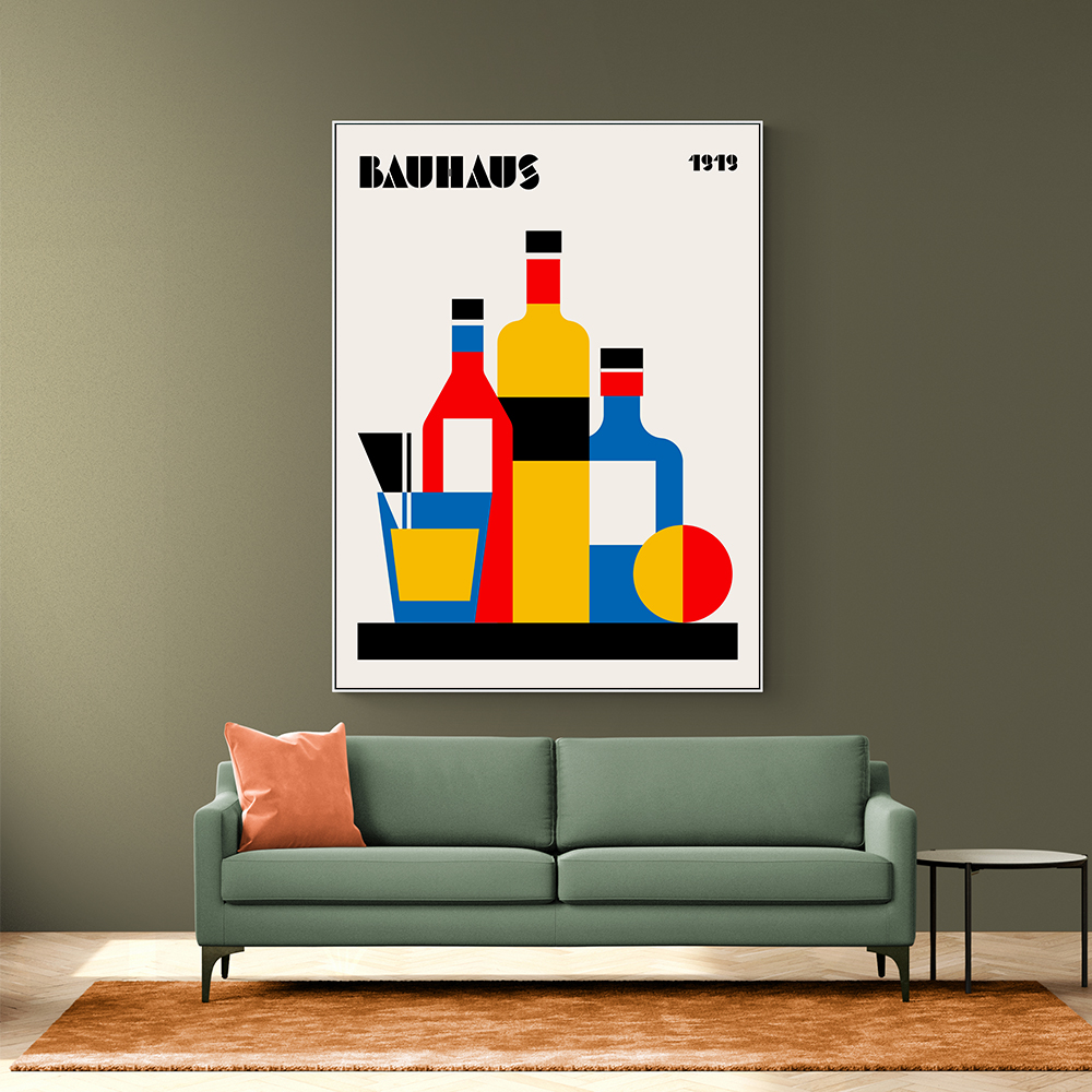 Bauhaus Wine Print