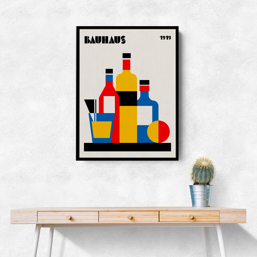 Bauhaus Wine Print