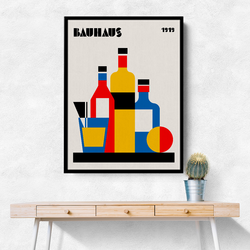 Bauhaus Wine Print