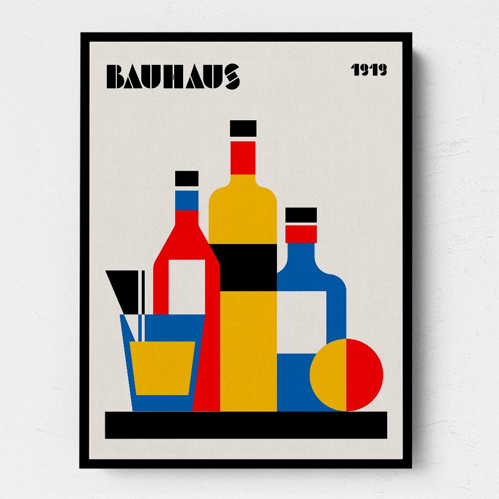 Bauhaus Wine Print