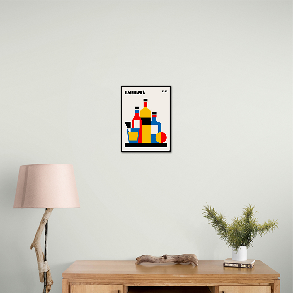 Bauhaus Wine Print