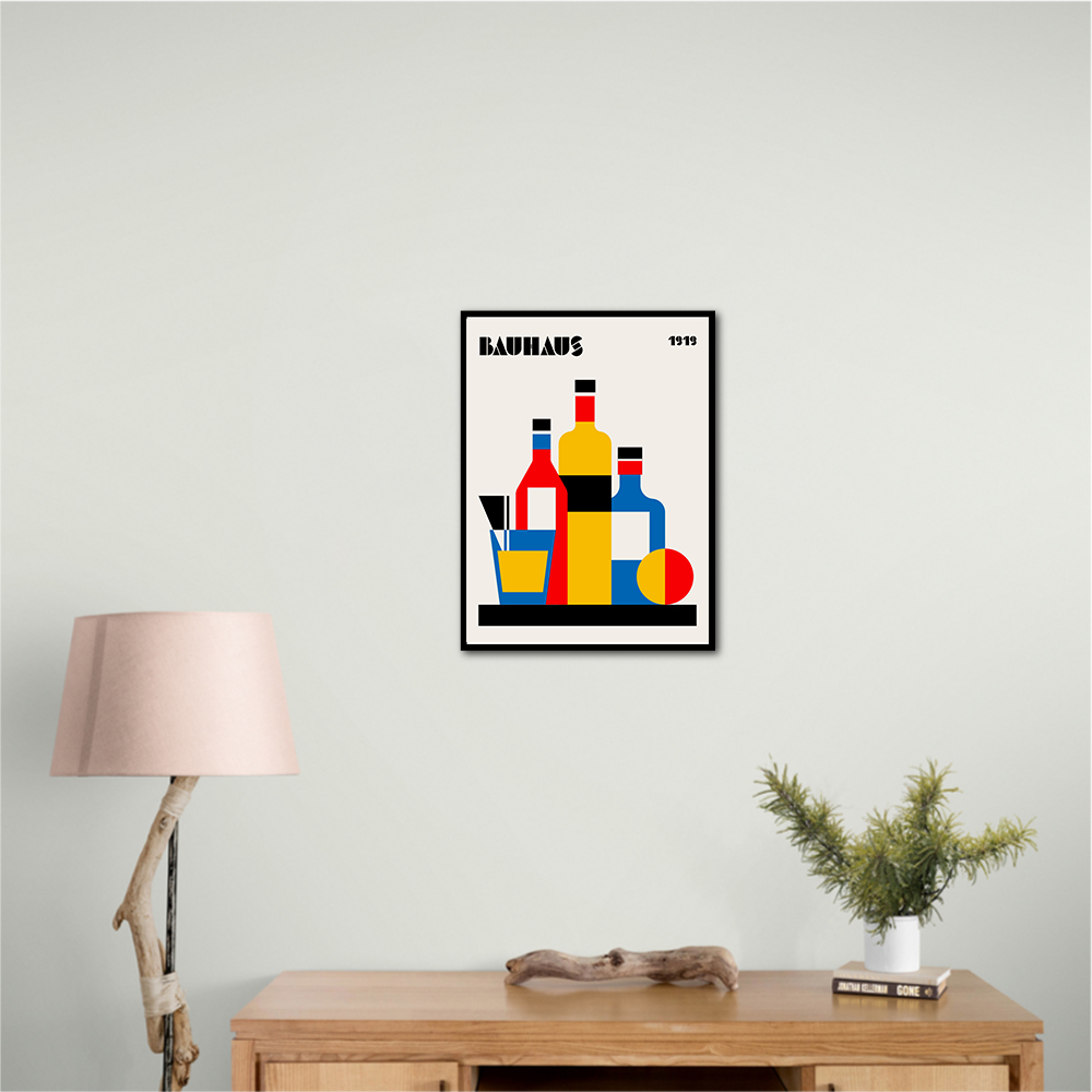 Bauhaus Wine Print