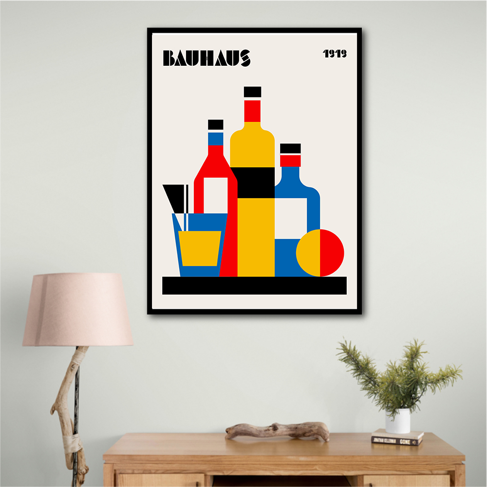 Bauhaus Wine Print