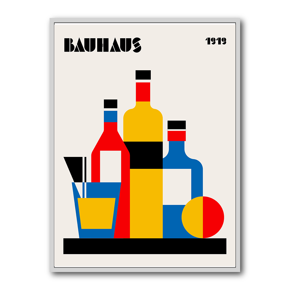 Bauhaus Wine Print