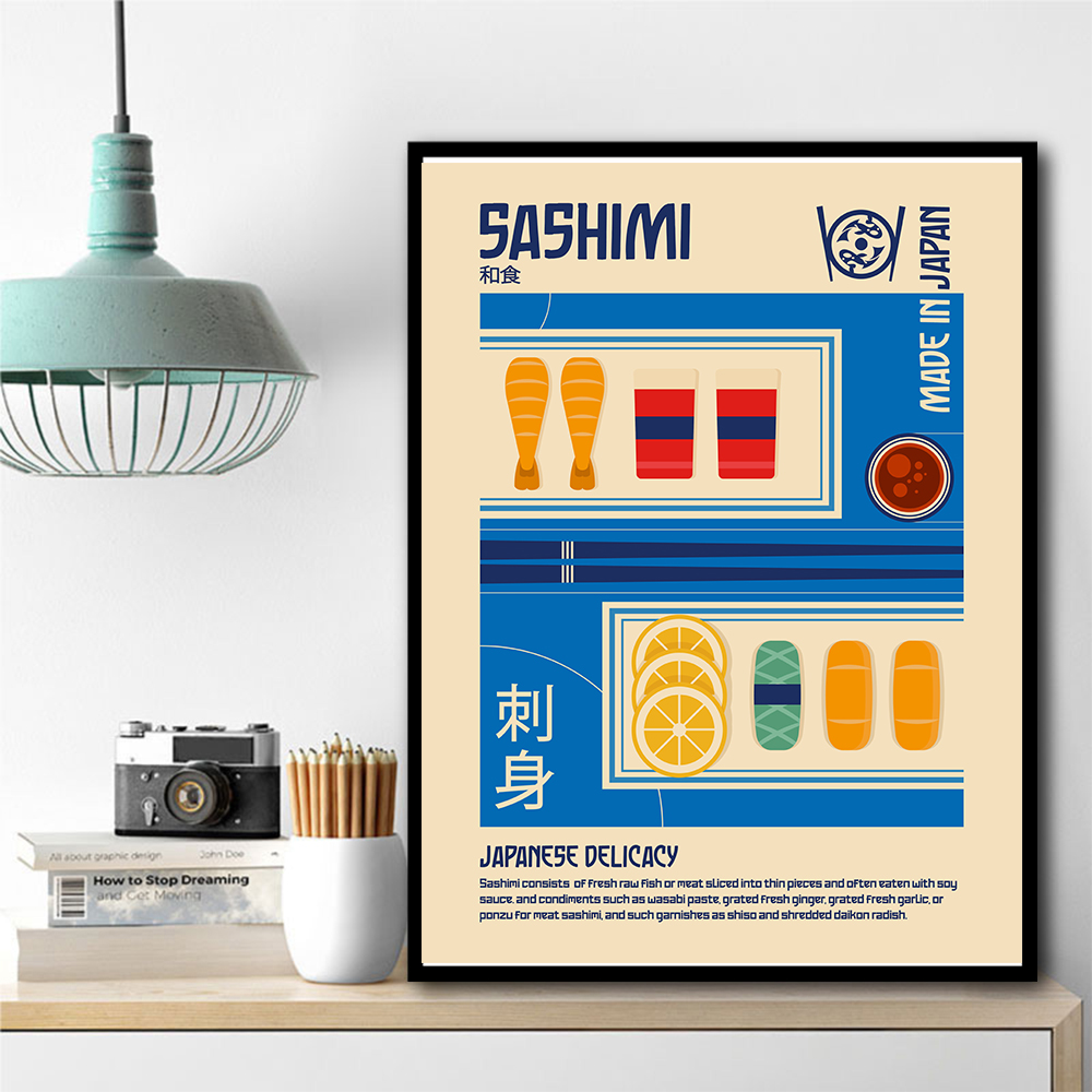 Sashimi Japanese Food Print