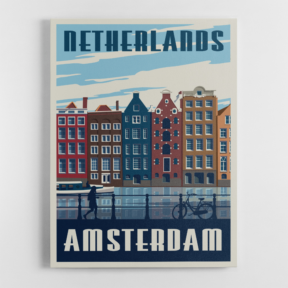 Amsterdam Travel Print