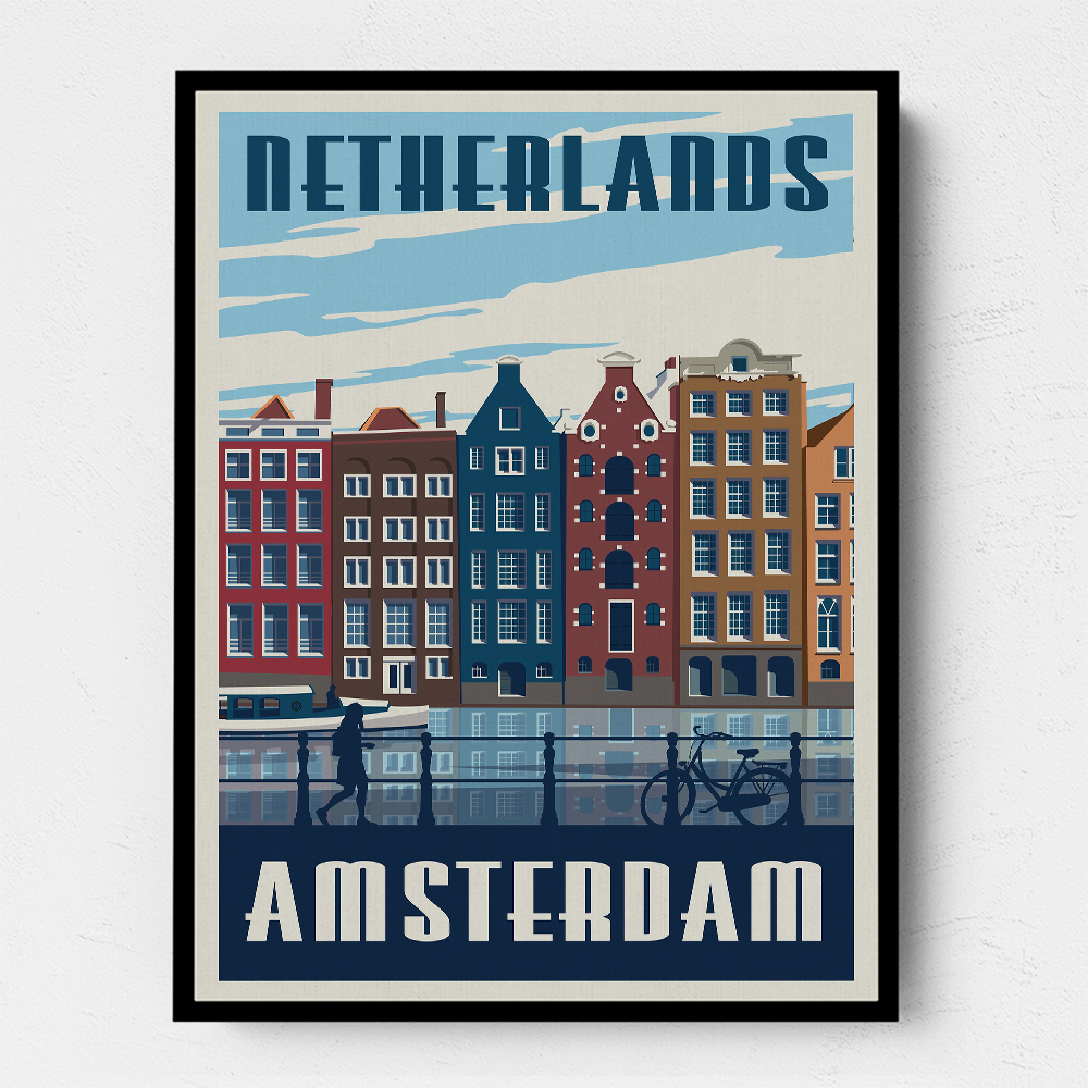 Amsterdam Travel Print