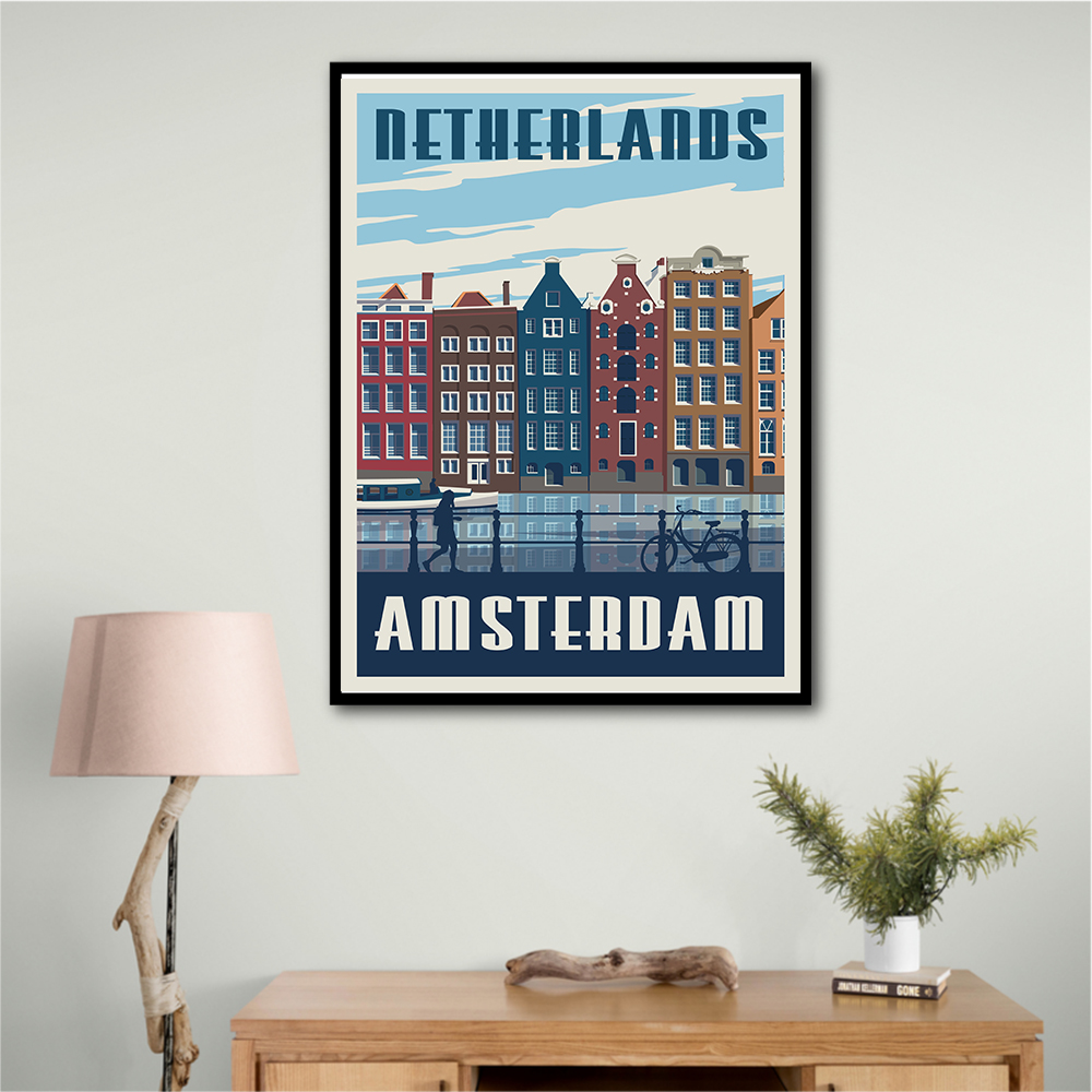 Amsterdam Travel Print