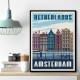 Amsterdam Travel Print